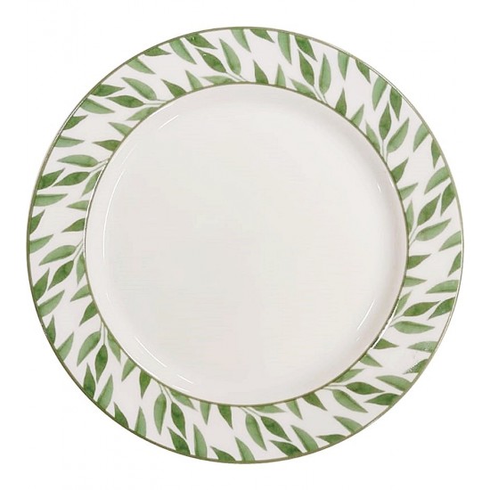 Prato Sobremesa 20,5cm Capri Coup Botanic Porcelana Germer